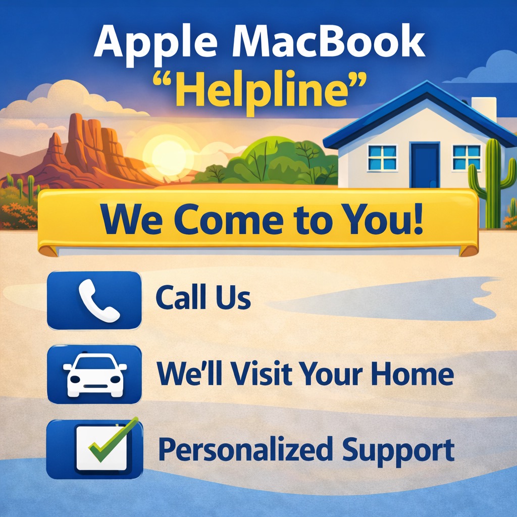 Apple MacBook helpline for assisted living facilities in Arizona
