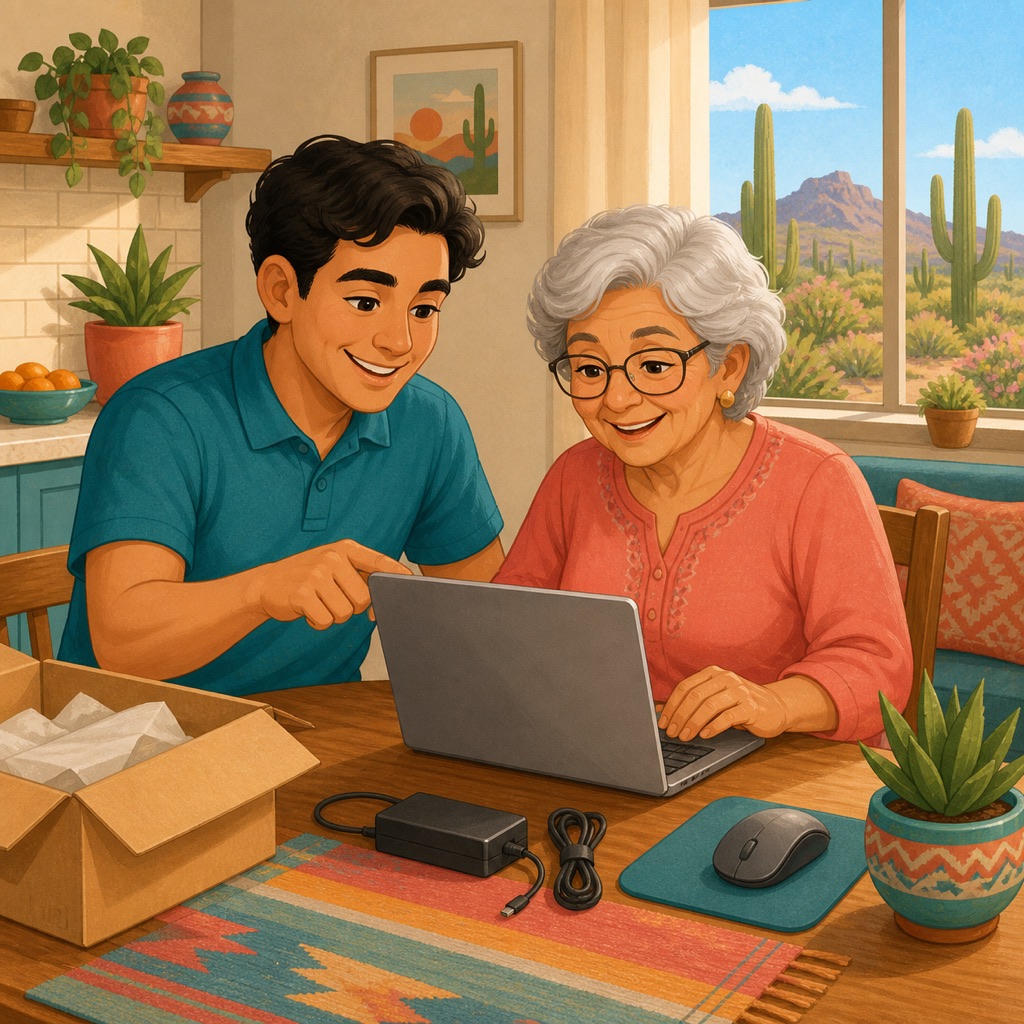 In-home help setting up a new computer in Apache Junction, Arizona