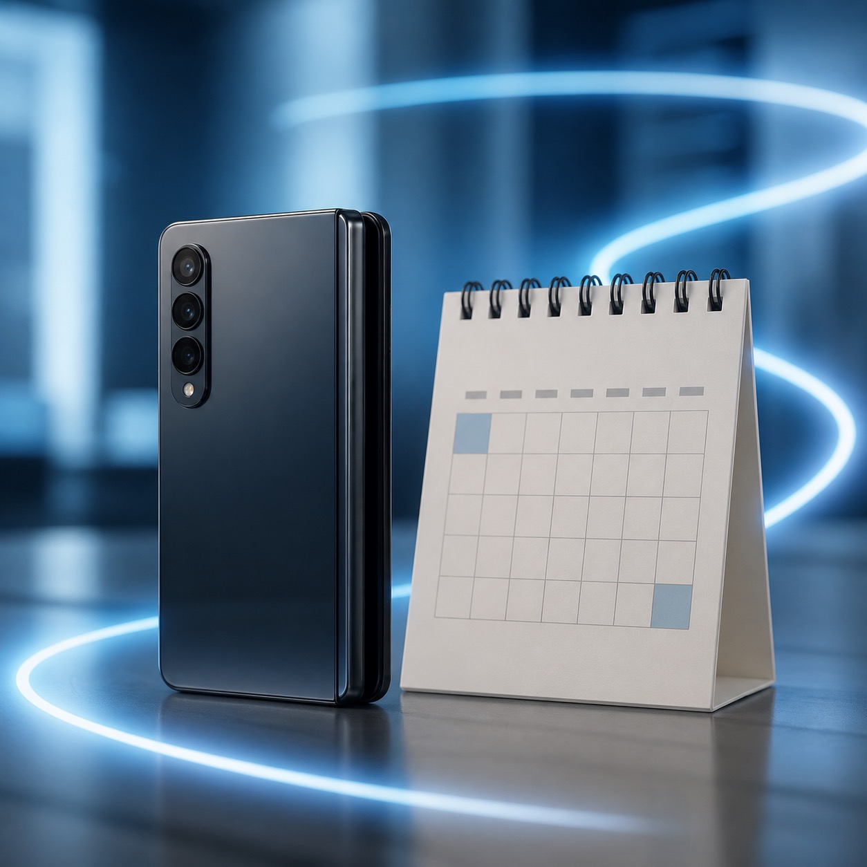 Foldable-phone rumor timeline concept