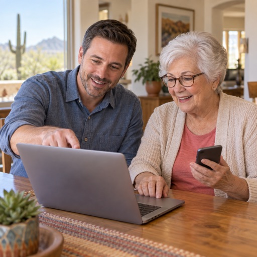 In-home technology assistance for seniors in Gilbert, AZ