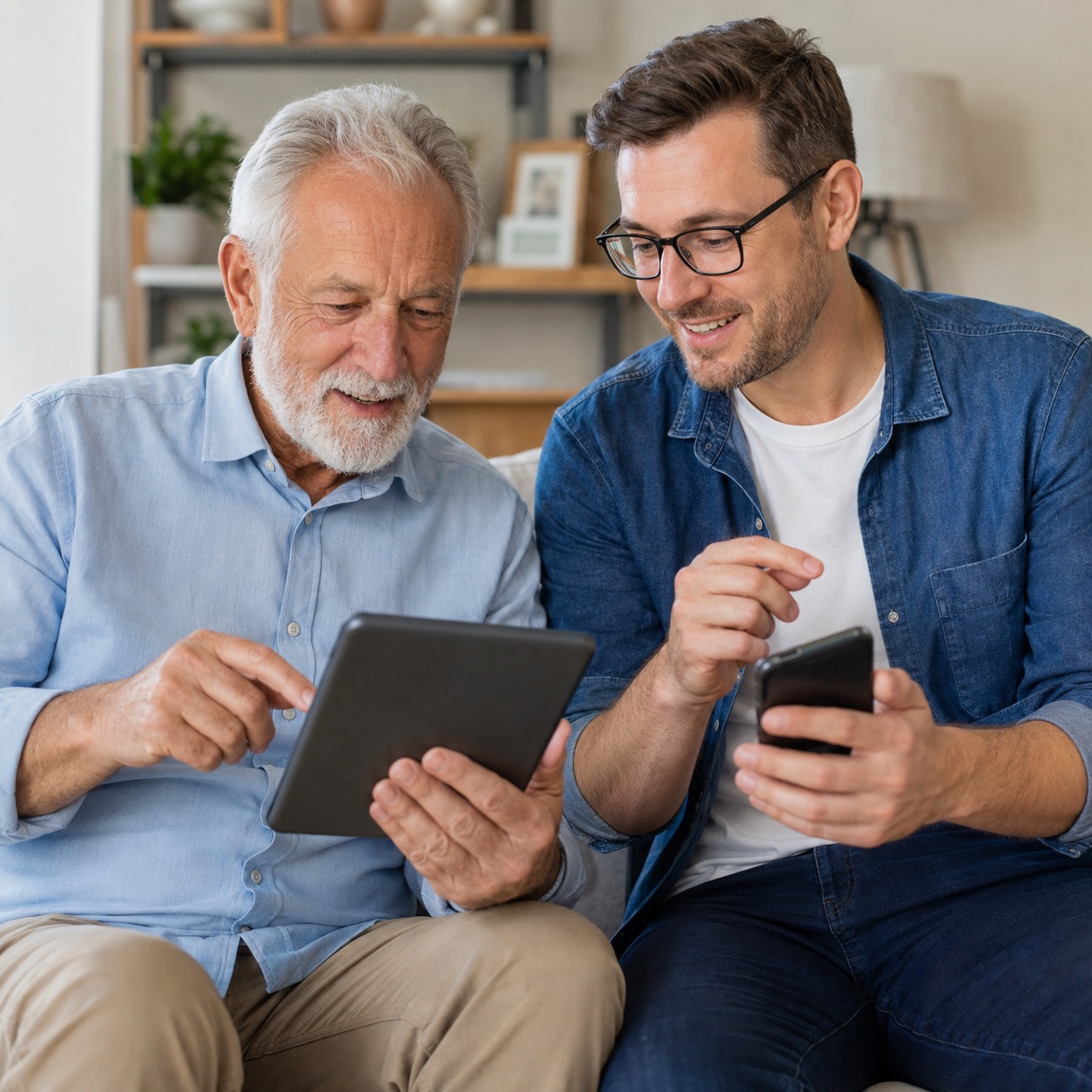 Patient one-on-one technology guidance for seniors in Gilbert, AZ